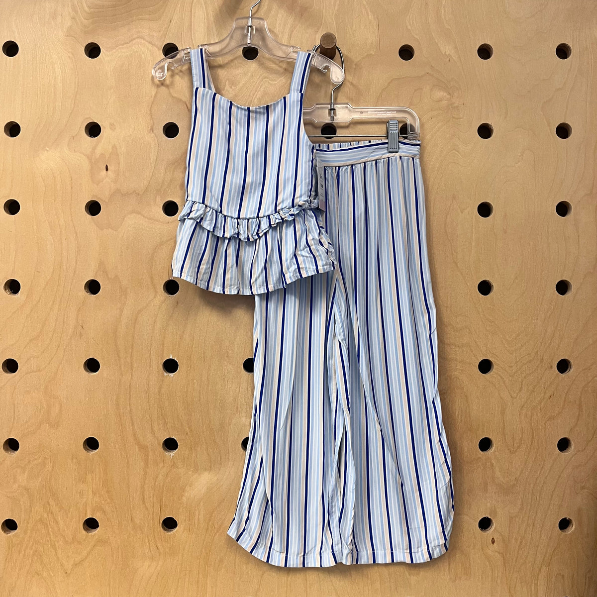Blue Striped Tank & Pants