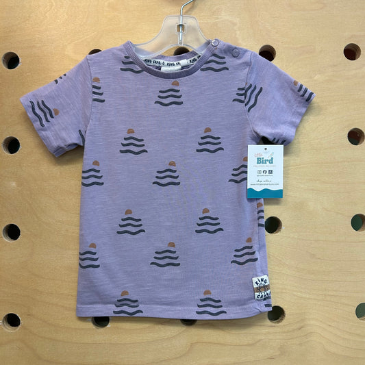 Purple Sunset Waves Tee