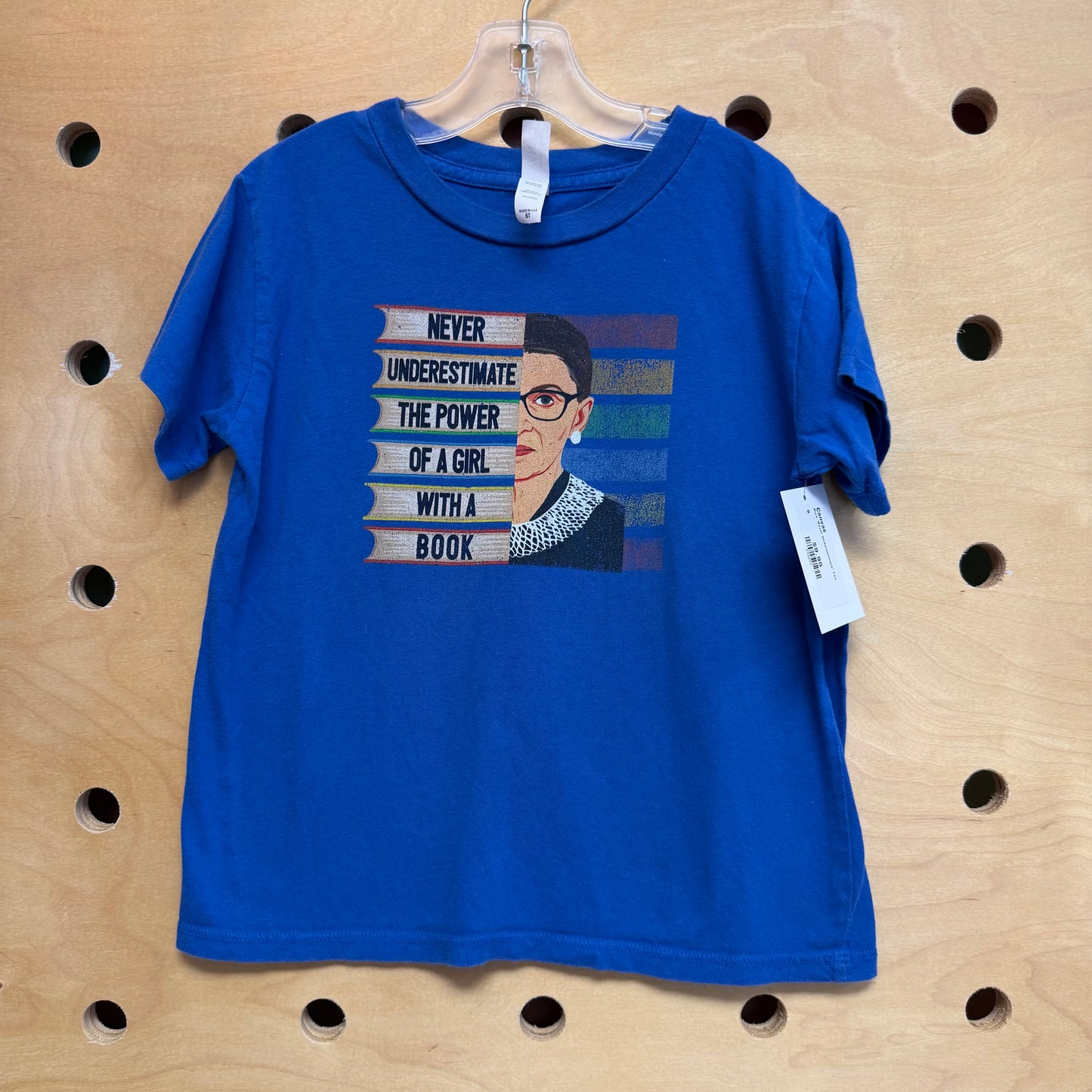 Blue 'Never Underestimate' Tee