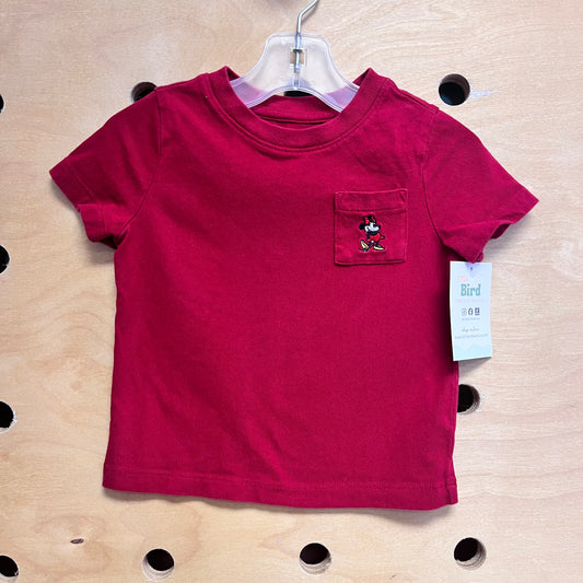 Red Minnie Mouse Pocket Tee