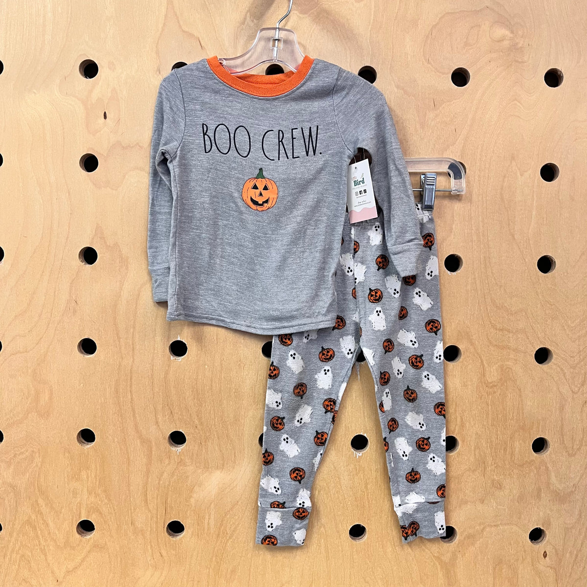 Soft Grey Boo Crew Pajamas