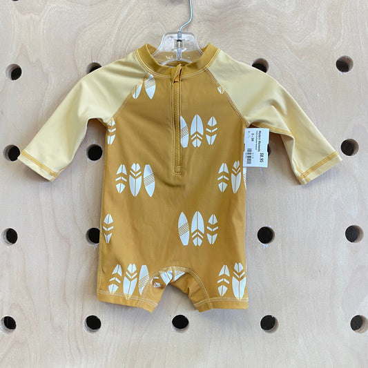 Yellow Surfboards Swimsuit