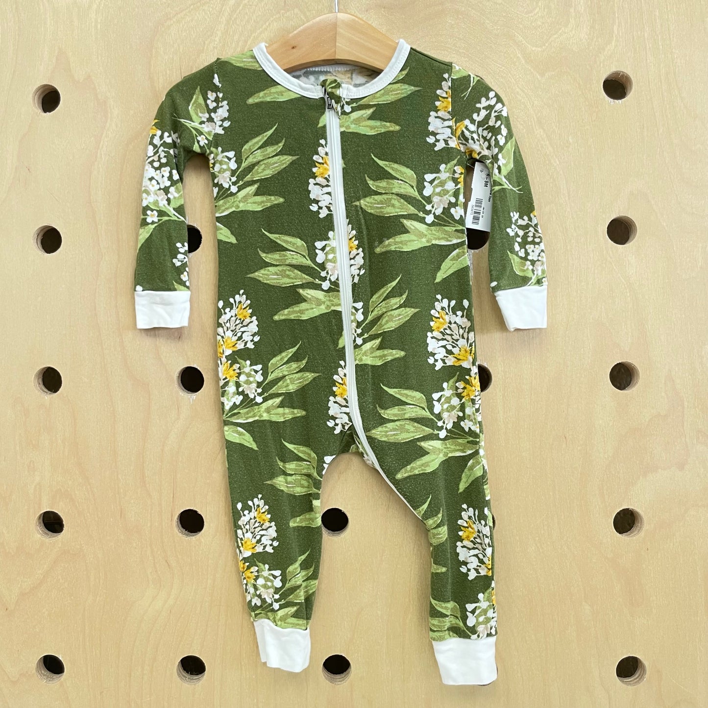 Bamboo Green Floral Zippy