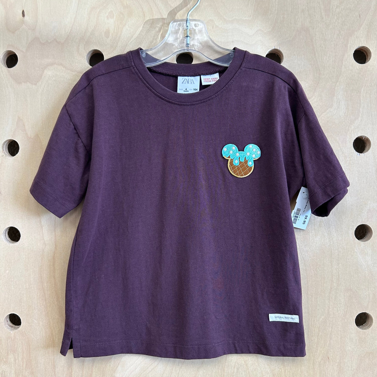 Brown Ice Cream Mickey Tee