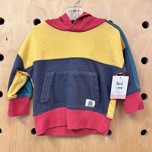 Colorblock Peace Patch Hoodie