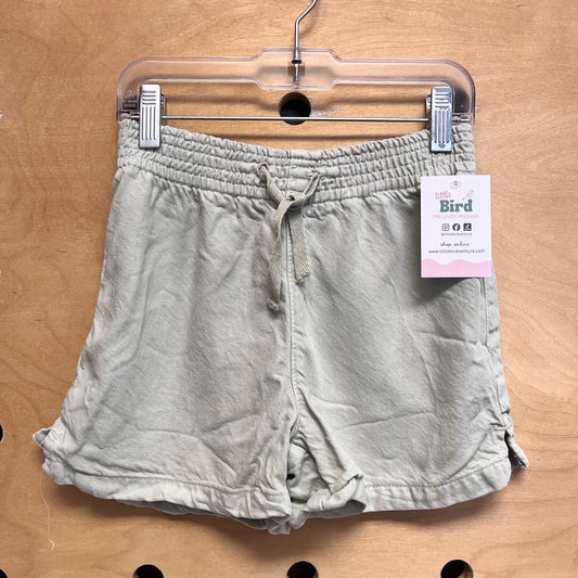 Mint Denim Pull On Shorts