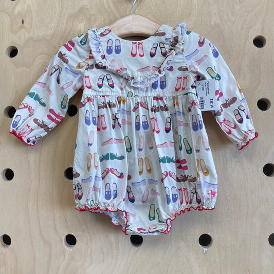 Tan Fancy Shoes Romper