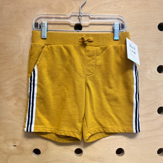 Mustard Striped Sided Shorts