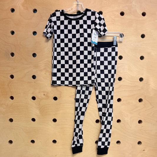 Black/White Checkered Bamboo PJ's