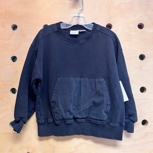 Black Front Pocket Sweatshirt