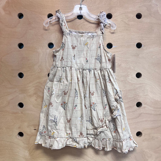Cream Minnie Floral Tank Dress