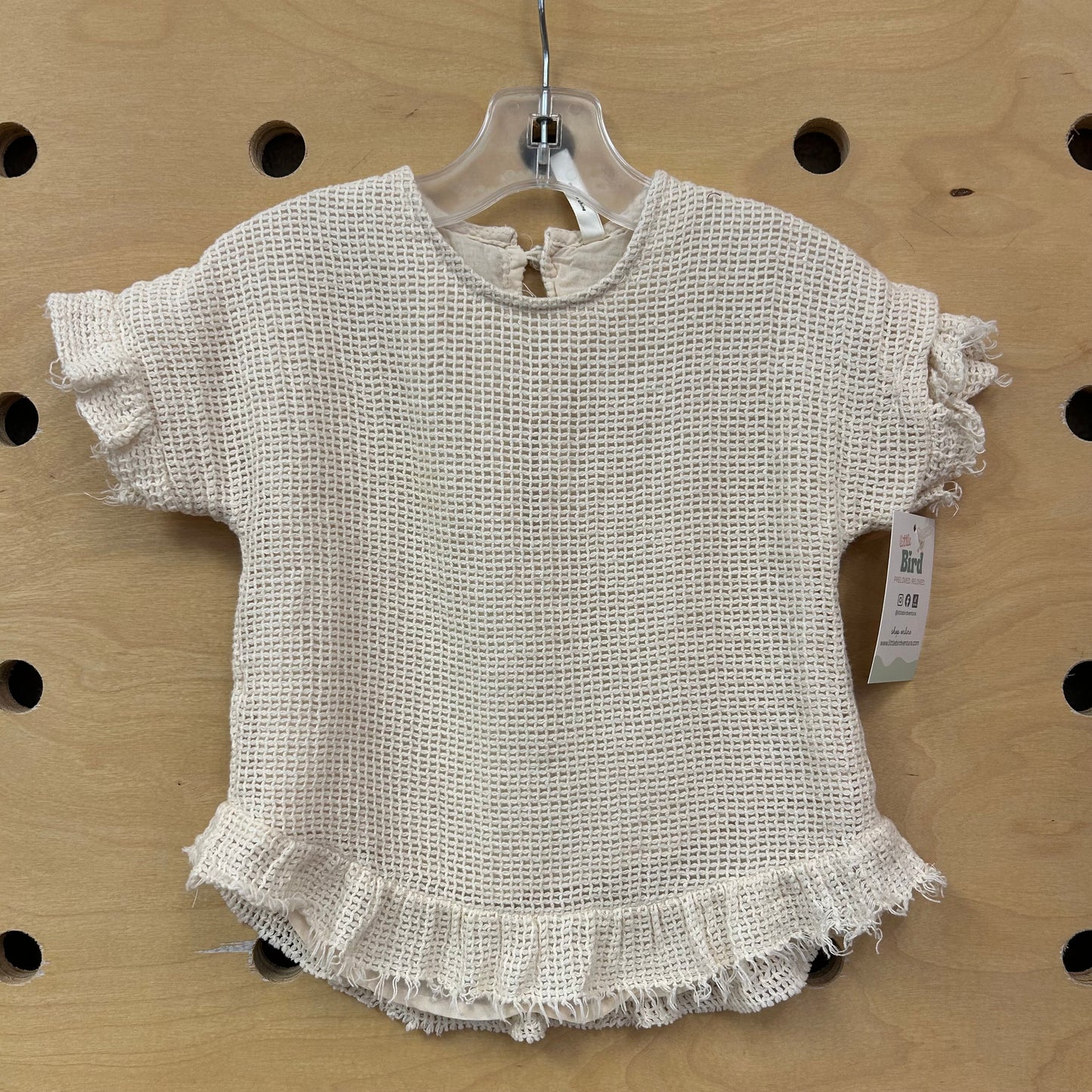 Cream Waffle Top
