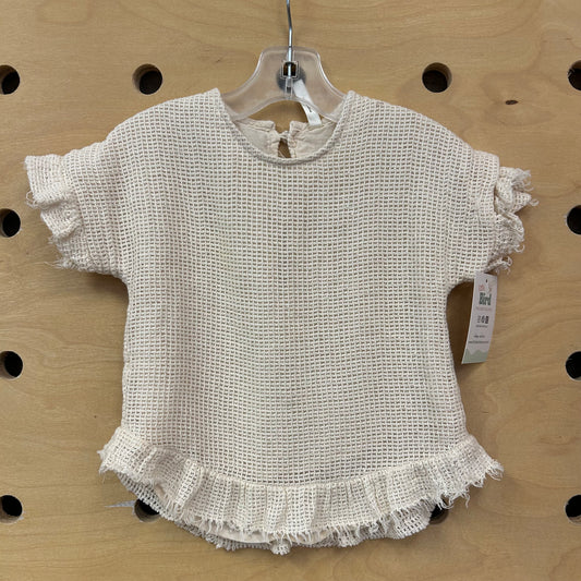 Cream Waffle Top