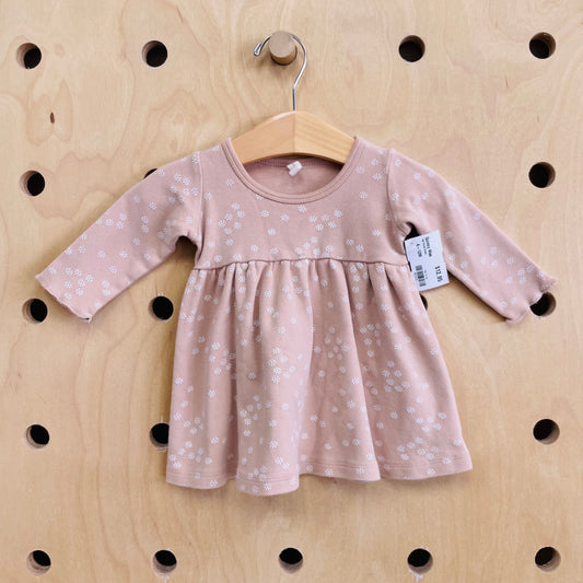 Tan Floral Organic Dress