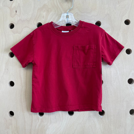 Red Pocket Tee