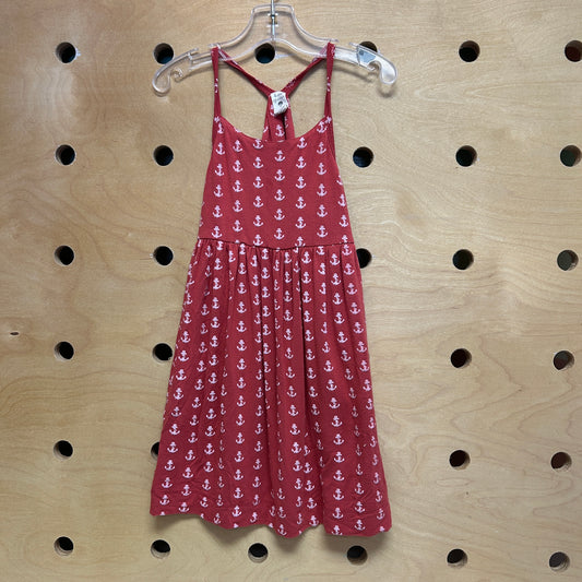 Red Anchors Bamboo Dress