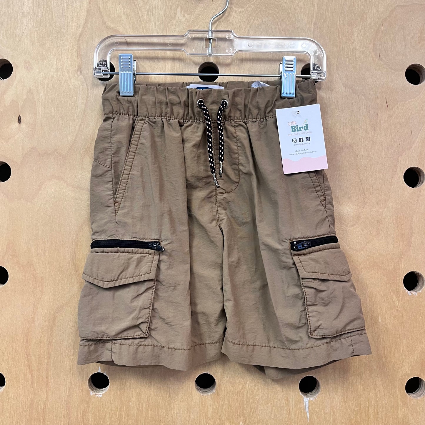 Brown Quick Dry Cargo Shorts