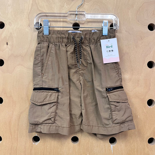 Brown Quick Dry Cargo Shorts