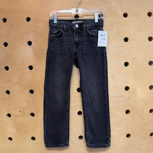 Black Straight Leg Denim