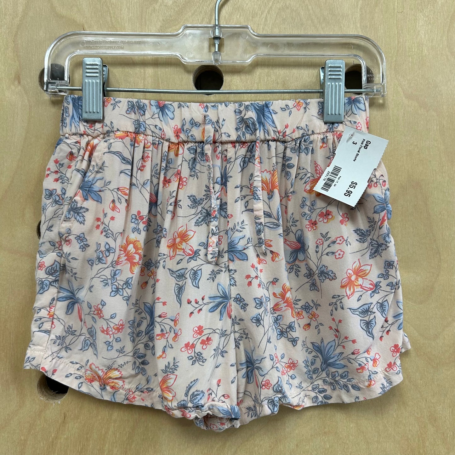 Pink Floral Shorts