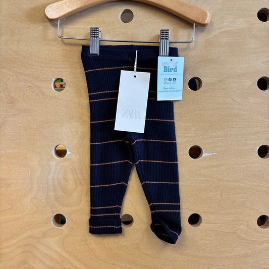 Black/RBrown Ribbed Legginsg NEW!