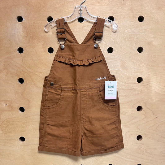 Brown Ruffle Shortalls