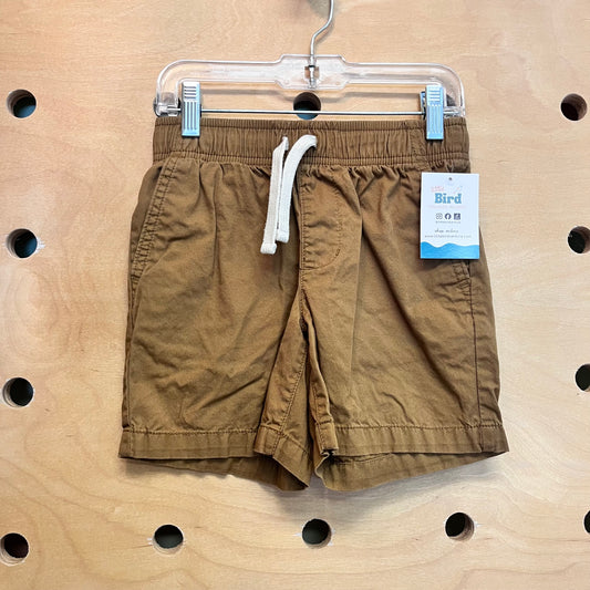 Brown Drawstring Shorts