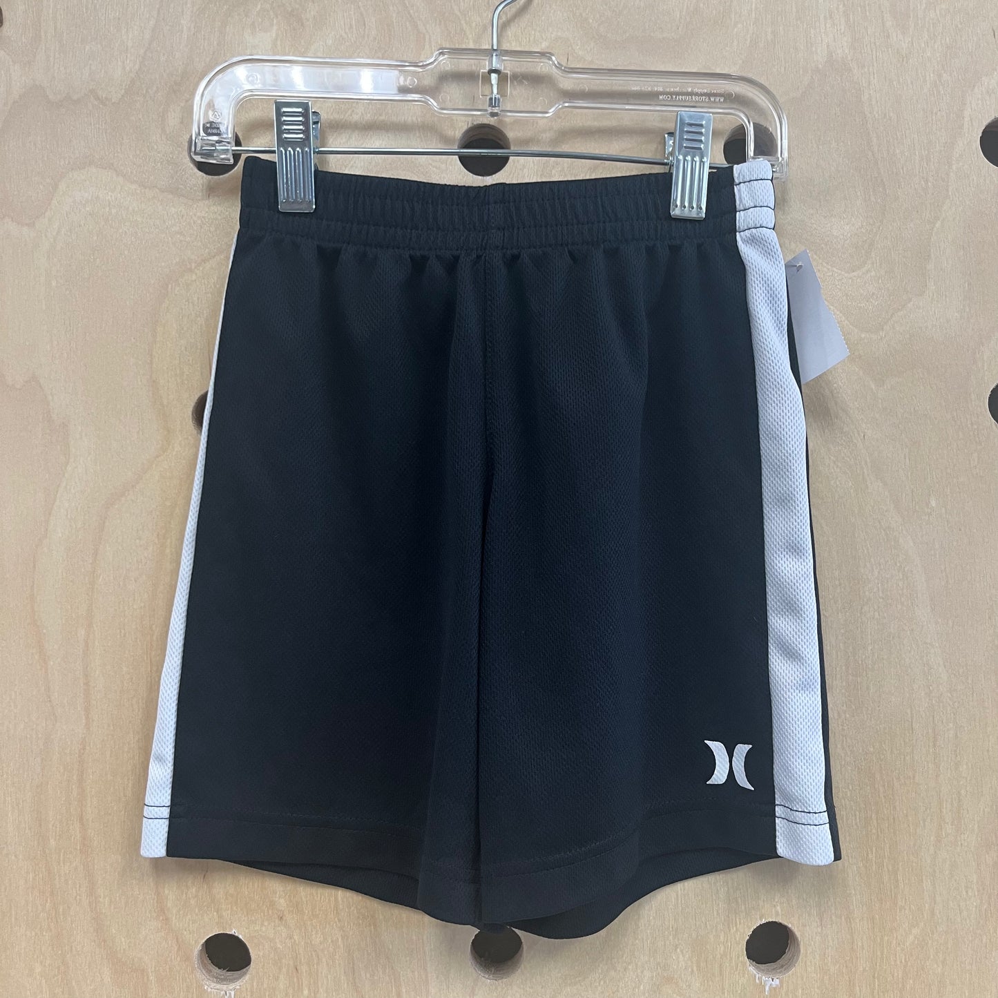 Black + White Active Shorts