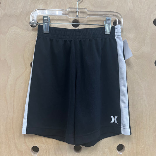 Black + White Active Shorts