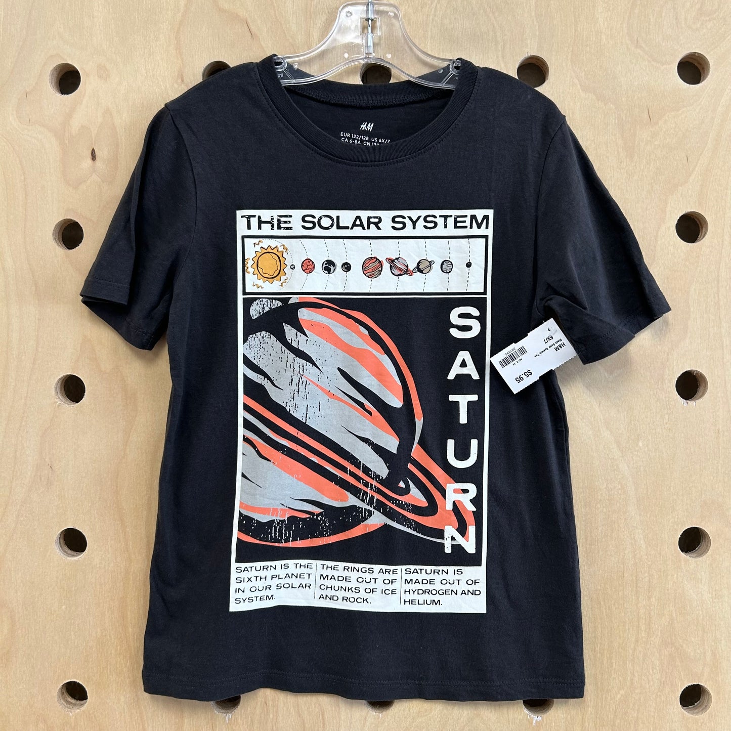 Black Solar System Tee