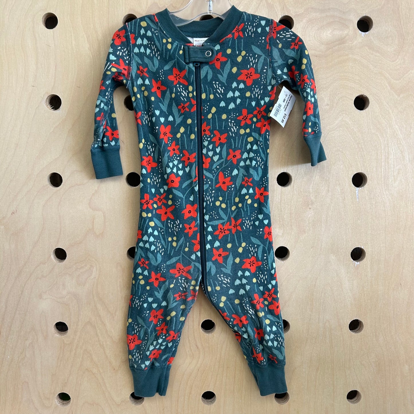 Teal Floral Organic Pajamas