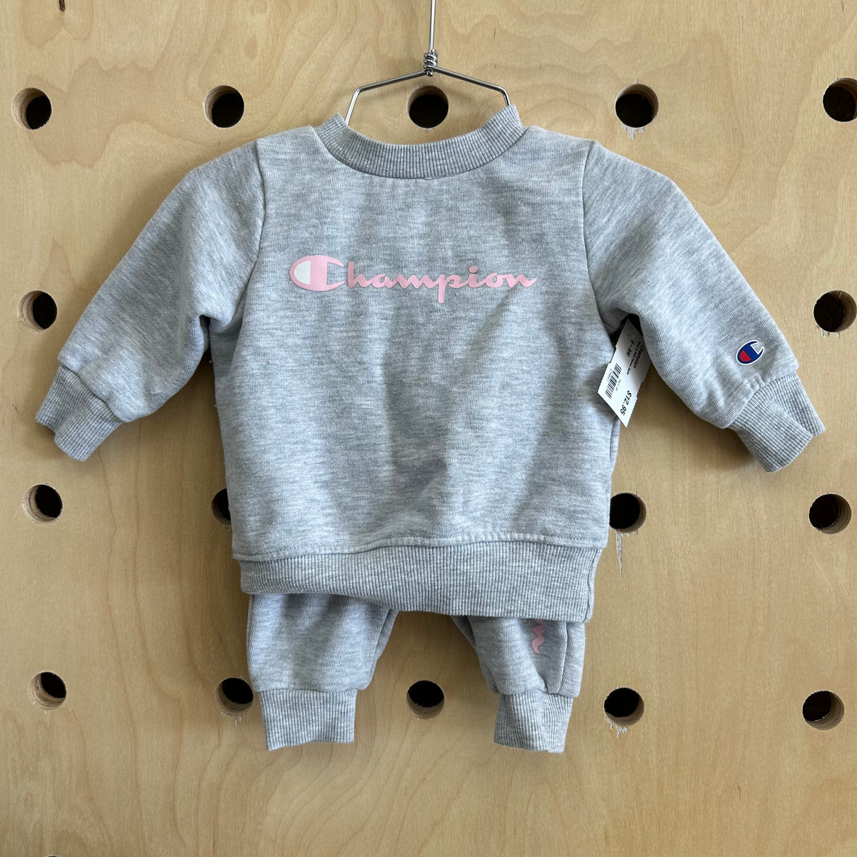 Grey & Pink Fleece Outfit
