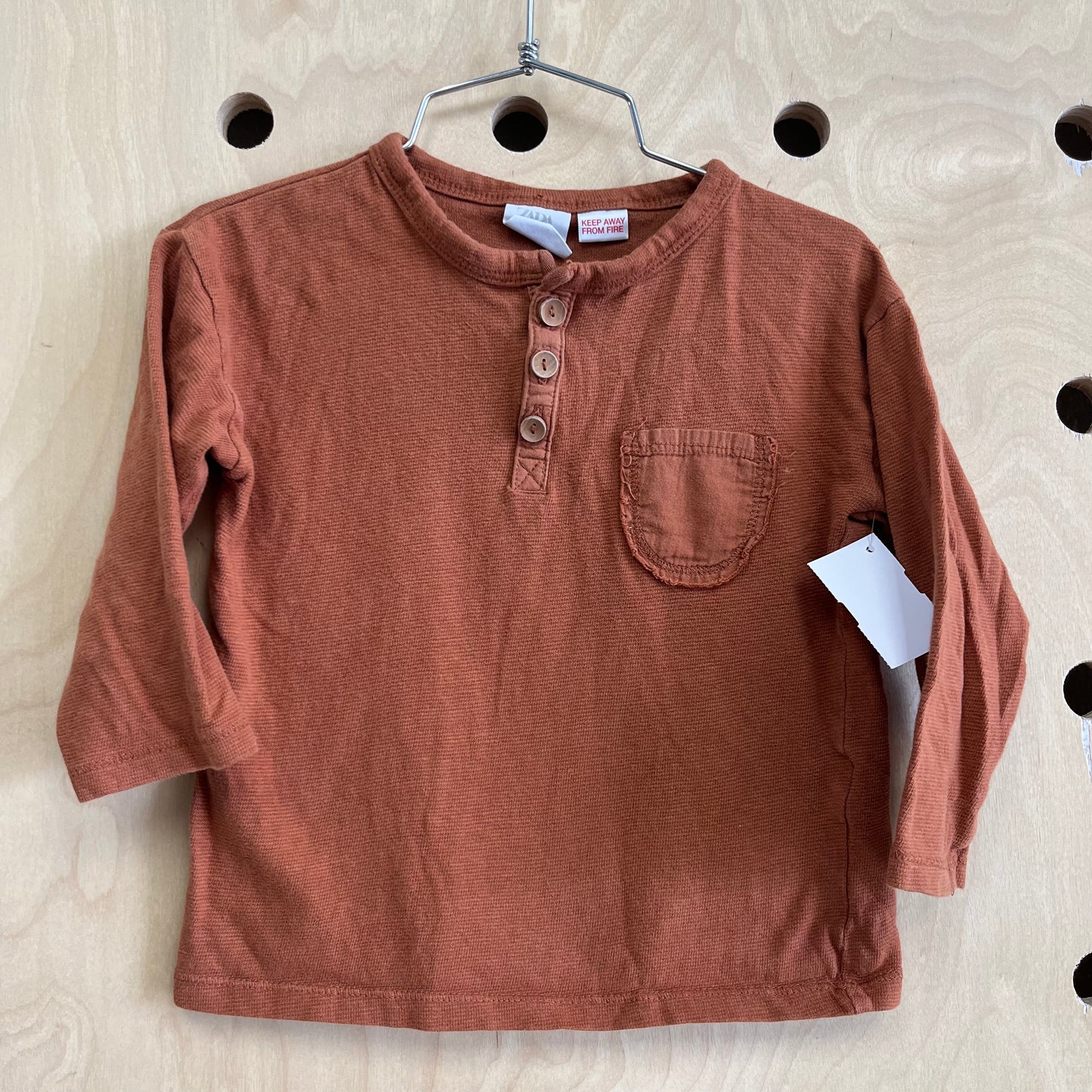 Brown Pocket Long Sleeve