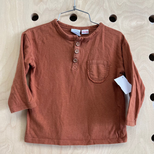 Brown Pocket Long Sleeve
