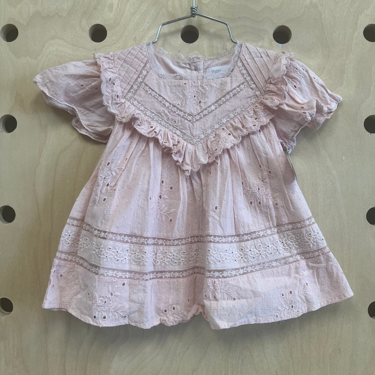 Pink Eyelet Dress