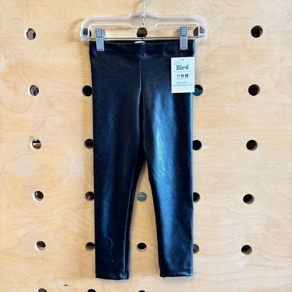 Black Faux Leather Leggings