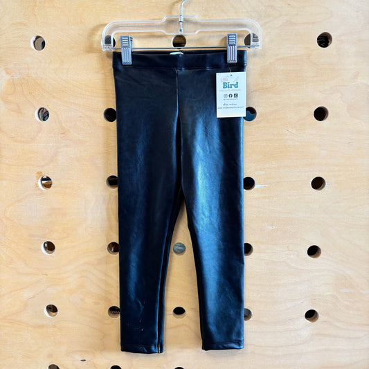 Black Faux Leather Leggings