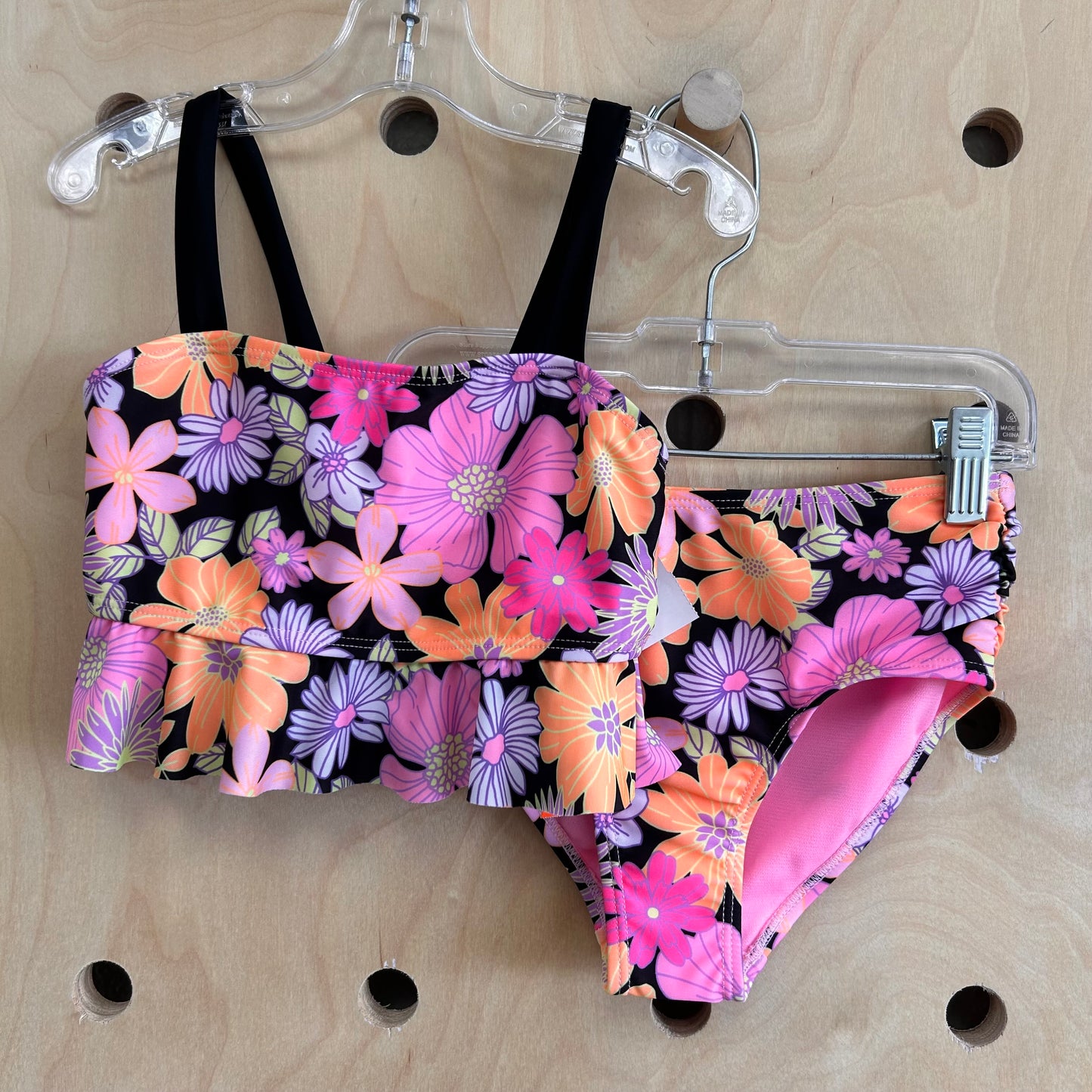 Black Floral Swimsuit NEW!