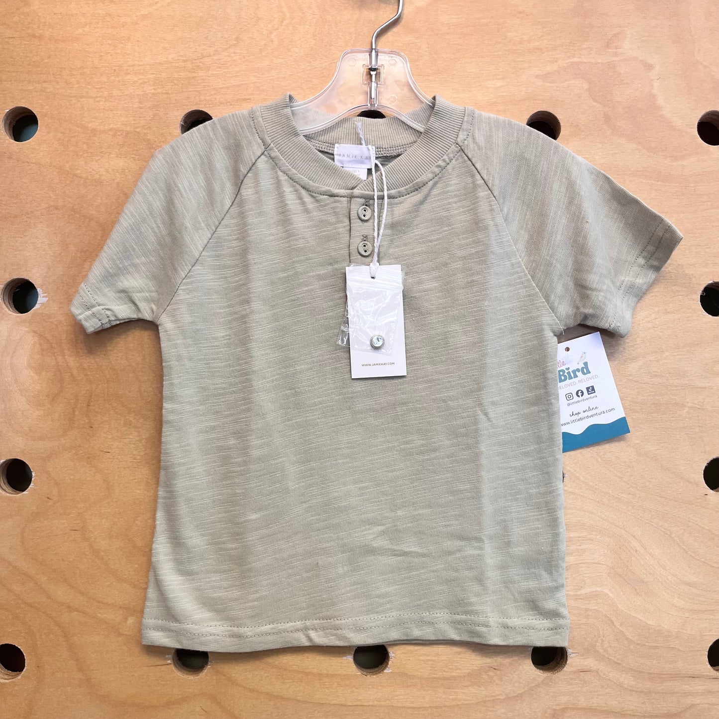 Green Henley Tee NEW!