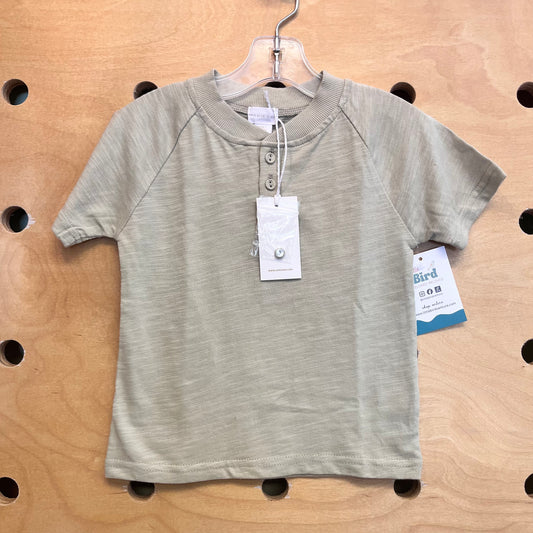 Green Henley Tee NEW!