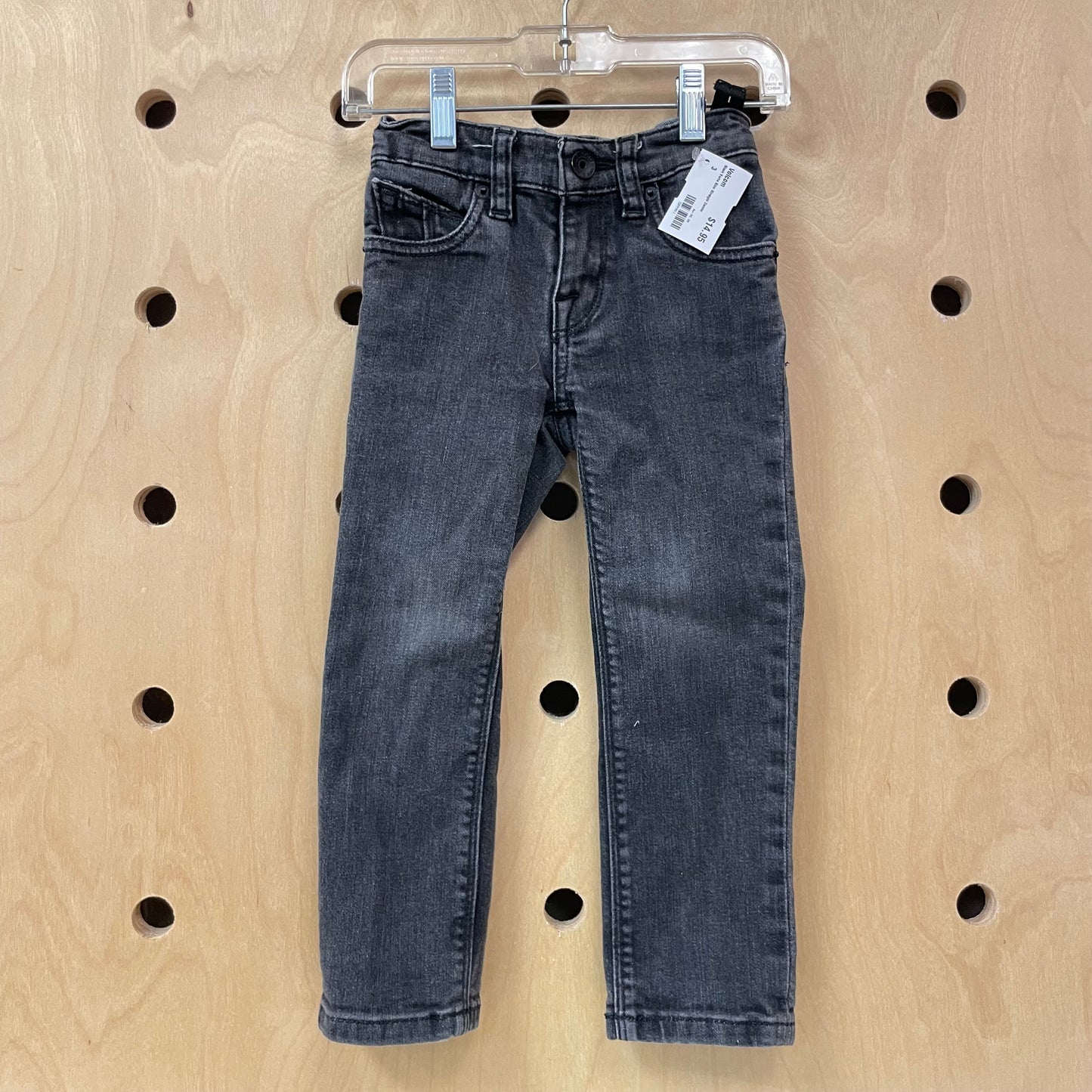 Black Vorta Slim Straight Denim