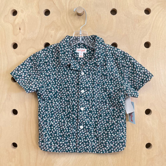 Teal Floral Button Up NEW!