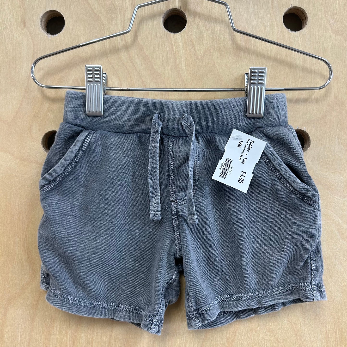 Grey Drawstring Shorts