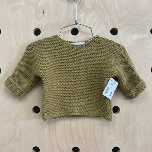 Mossy Green Knit Top