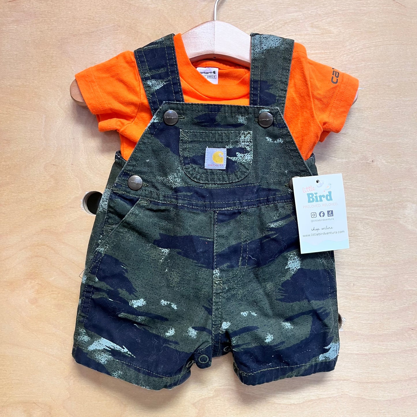 Green Camo/Orange Bodysuit Outfit