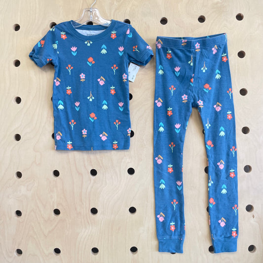 Blue Floral Pajamas