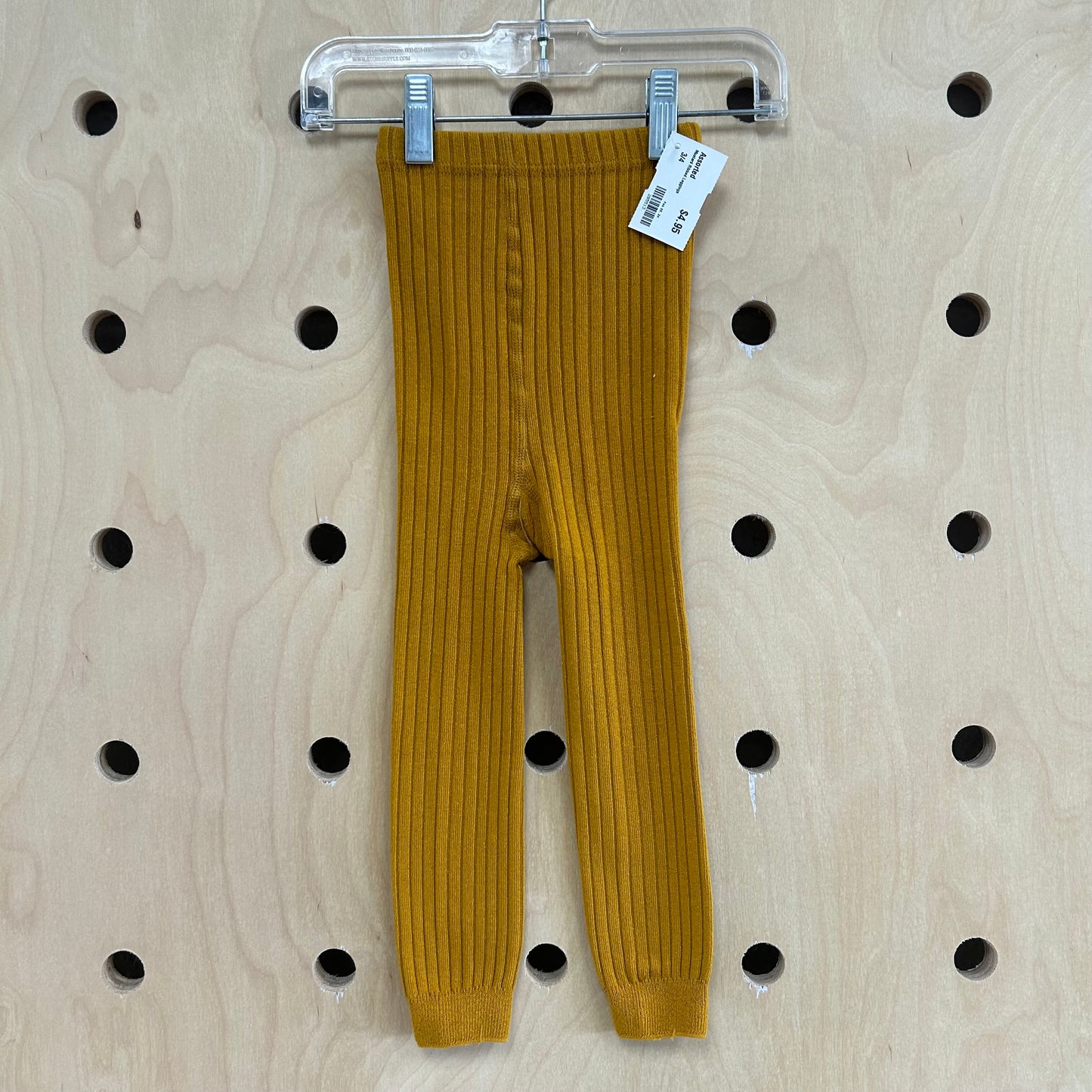 Mustard Ribbed Leggings
