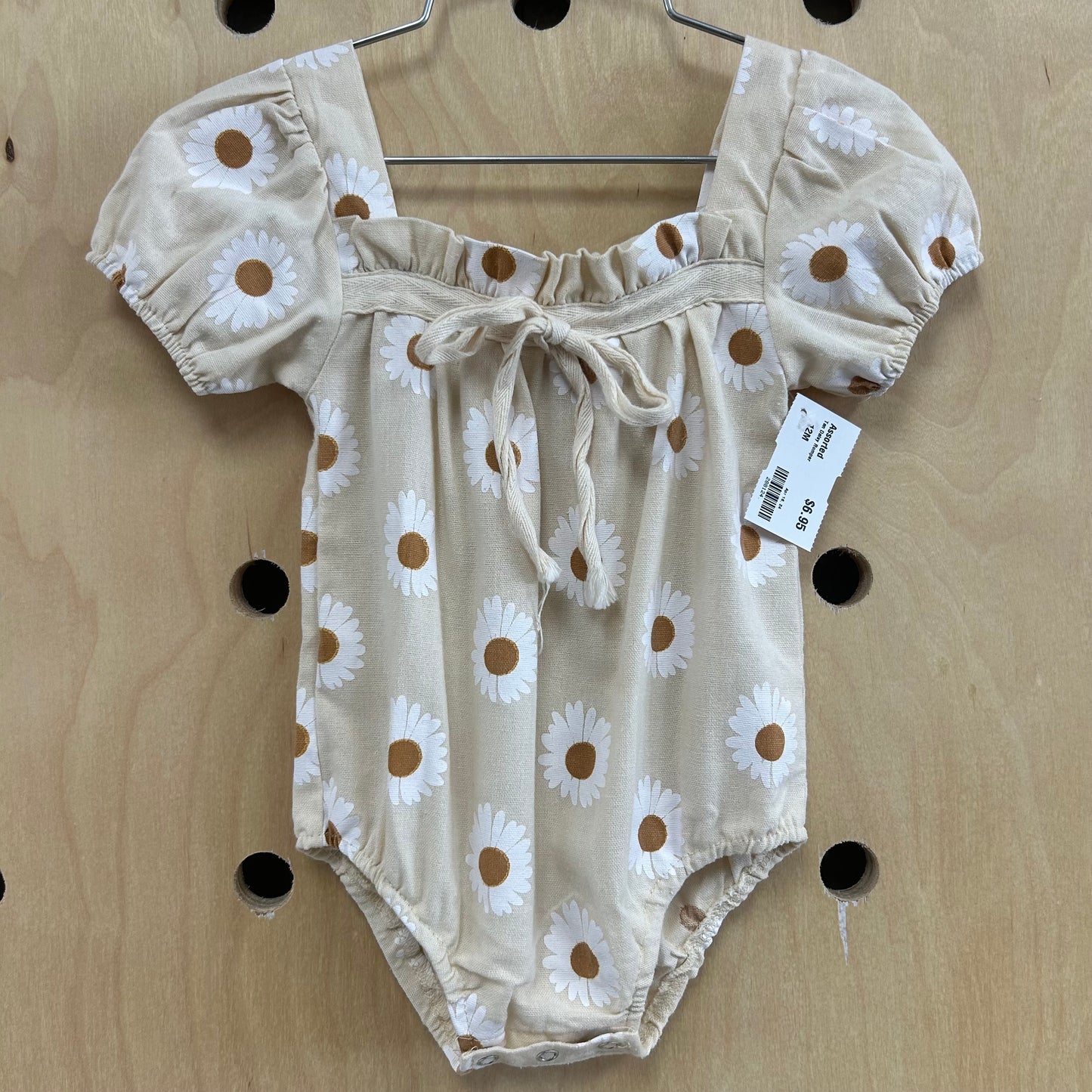 Tan Daisy Romper