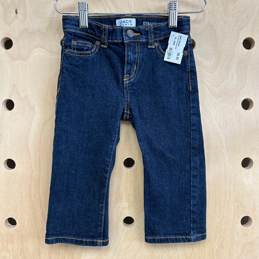 Dark Wash Straight Denim