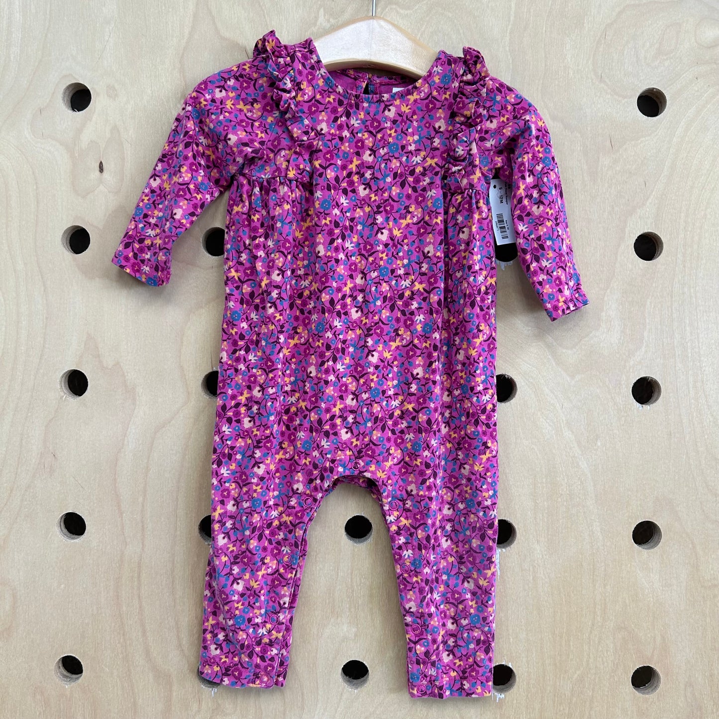 Pink Floral Romper